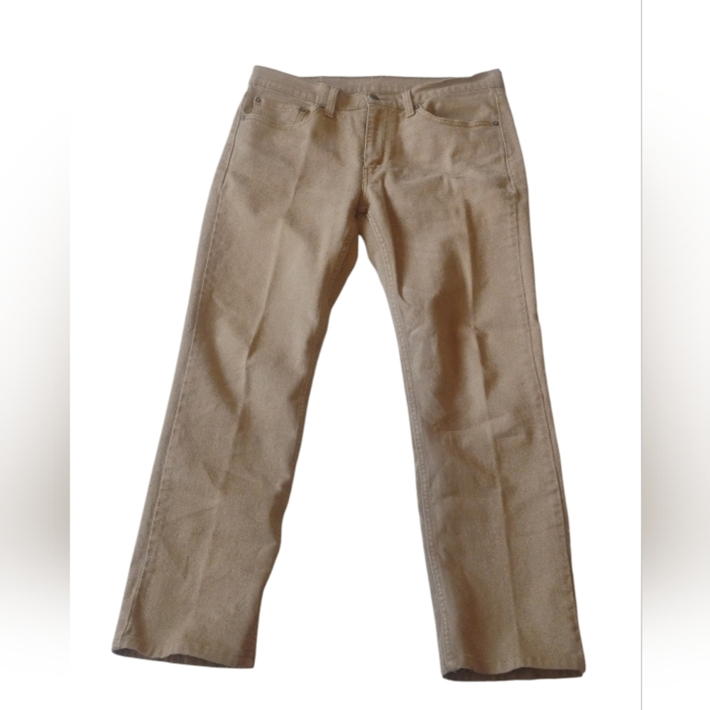Levis Strauss 514 Tan Mens Jeans Size 33 X 30